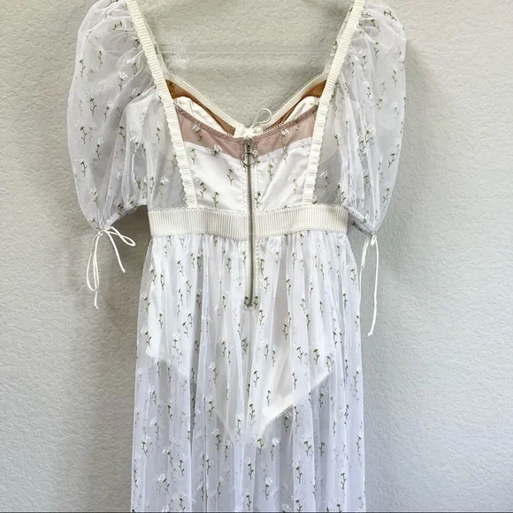 For Love & Lemons Frescia Dress White Size XS